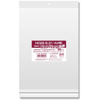 点击查看大图 天鹅OPP袋 纯包装 透明封头HC 22.5-31(适用于 A4)